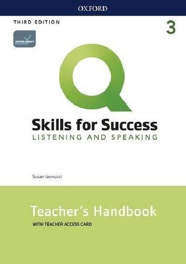 Q Skills for Success 3 Listening & Speaking Teachers Handbook with Teachers Access Card, 3rd - Iannuzzi Susan