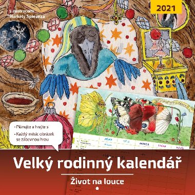 Velk rodinn kalend 2021 - ivot na louce - Monika Kopivov