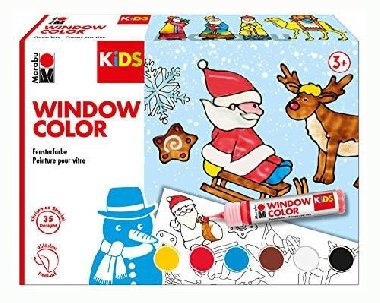 Marabu KiDS sada okeních barev - Vánoční 6 x 25 ml - neuveden