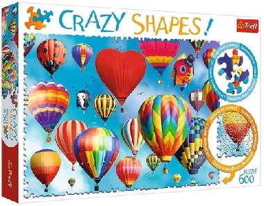 Crazy Shapes Puzzle: Barevné balony 600 dílků - neuveden
