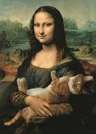 Puzzle: Mona Lisa s kočkou 500 dílků - neuveden