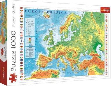 Puzzle: Mapa Evropy 1000 dílků - neuveden