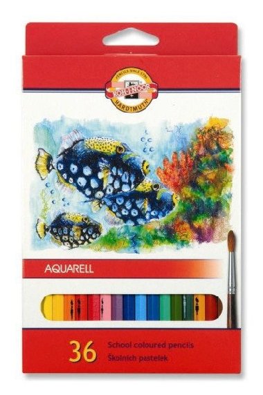 souprava pastelek akvarelovych 36 ryby - neuveden