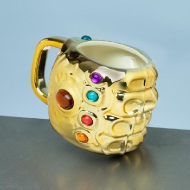 3D Hrnek keramický Avengers Infinity Gauntlet / Thanosova rukavice, 600 ml - neuveden
