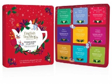 English Tea Shop Prémiová dárková plechová kazeta s bio čaji červená 108 g,72 ks - neuveden