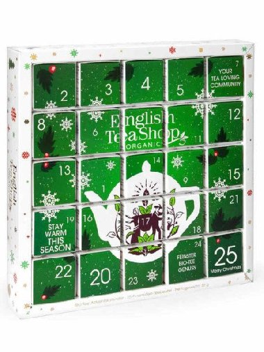 English Tea Shop Adventní kalendář bio čajů Puzzle, zelený 48 g, 25 ks - neuveden