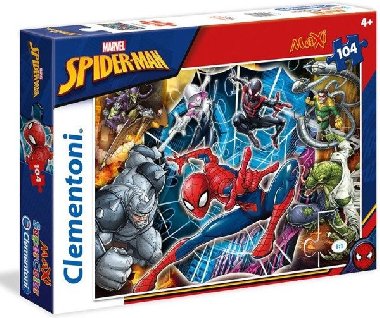Clementoni Puzzle Maxi Spiderman / 104 dílků - neuveden