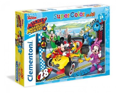 Clementoni Puzzle Maxi Mickey závodník / 24 dílků - neuveden