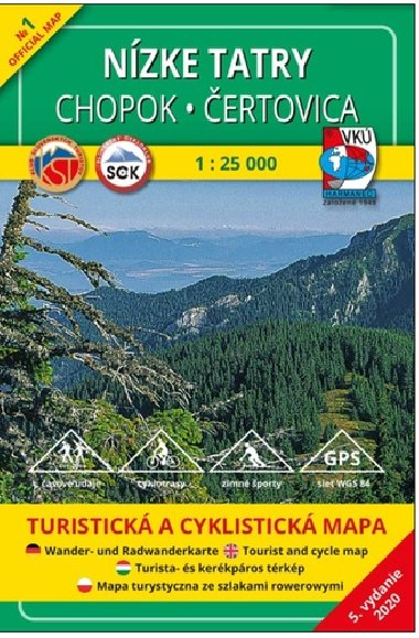 Nzke Tatry Chopok - ertovica mapa VK 1:25 000 slo 1 - VK Harmanec