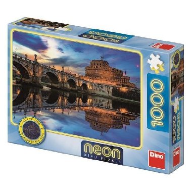 Puzzle 1000 Andělský hrad neon - Dino Toys