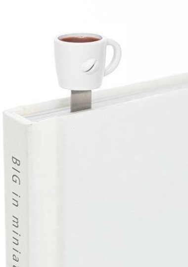 Záložka do knihy 3D - Šálek černé kávy - neuveden