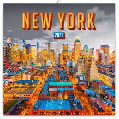 Kalend 2021 poznmkov: New York, 30 x 30 cm - neuveden