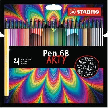 STABILO Fix Pen 68, sada 24 ks v kartonovém pouzdru "ARTY" - neuveden