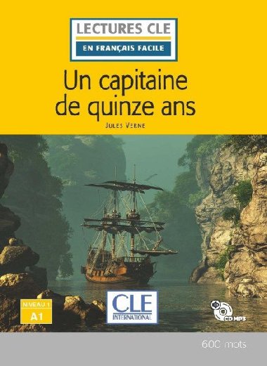 Un capitaine de 15 ans - Niveau 1/A1 - Lecture CLE en franais facile - Livre + CD - Verne Jules