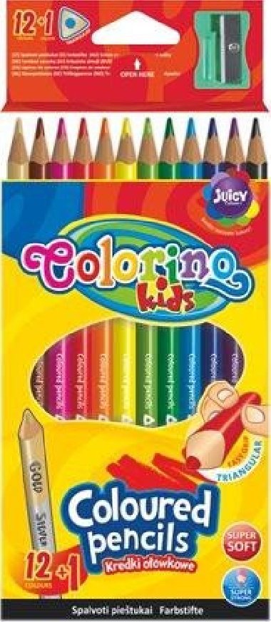 Colorino Pastelky trojhrann s oezvtkem 12 barev - neuveden