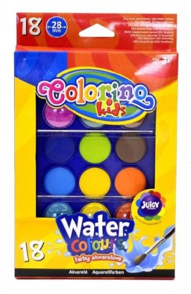 Colorino Vodov barvy velk pozdro 18 barev se 2 ttci - neuveden