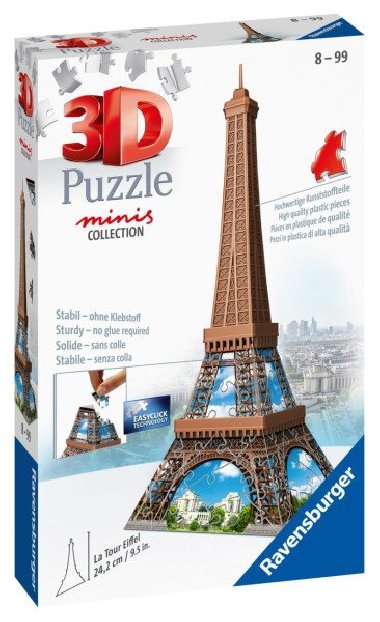 Ravensburger 3D Puzzle Mini budova - Eiffelova věž 54 dílků - neuveden
