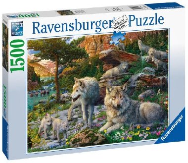 Ravensburger Puzzle - Jarní vlci 1500 dílků - neuveden