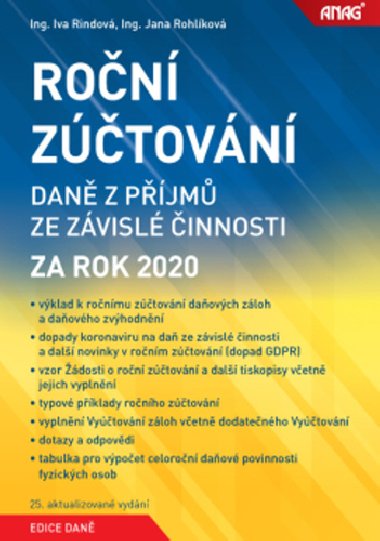 Ron ztovn dan z pjm ze zvisl innosti za rok 2020 - Jana Rohlkov; Iva Rindov
