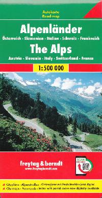 Alpy - automapa 1:500 000 Freytag a Berndt - Freytag a Berndt