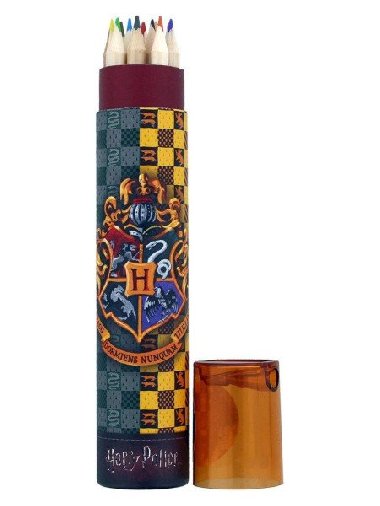 Pastelky v pouzde Harry Potter 12 ks + oezvtko - neuveden