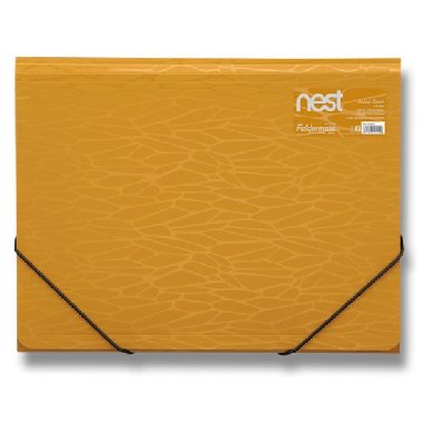 FolderMate Nest - Tchlopov desky s gumou zlatolut - neuveden