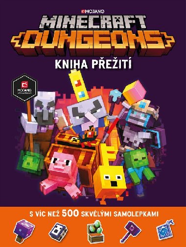 Minecraft Dungeons - Kniha peit se samolepkami - Mojang