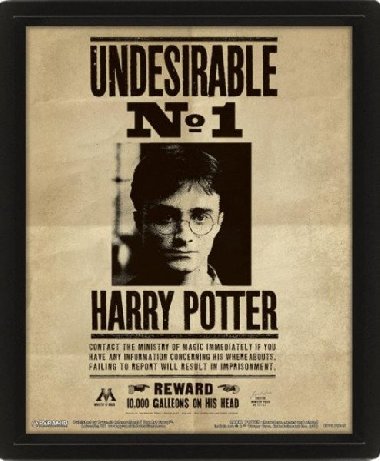 3D obraz Harry Potter - Sirius - neuveden