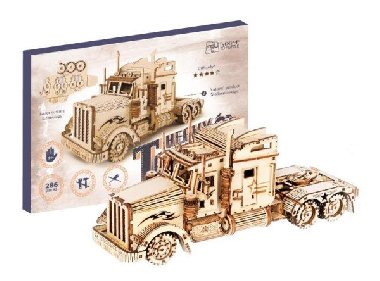 NiXiM Dřevěné 3D puzzle - Kamion - neuveden