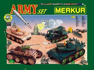 Merkur Army Set 657 dílů, 40 modelů - Merkur