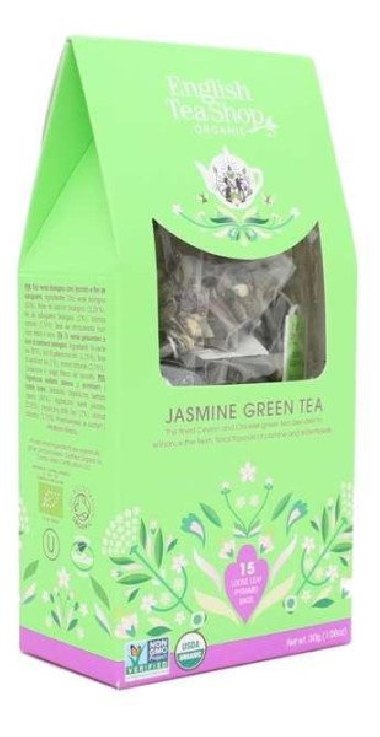 English Tea Shop Pyramidov aje Zelen a jasmn bio, 15 pyramidek - neuveden