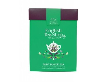 English Tea Shop Čaj sypaný Máta s černým čajem bio, 80g - neuveden