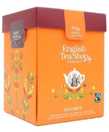 English Tea Shop Čaj sypaný Rooibos bio, 80g - neuveden