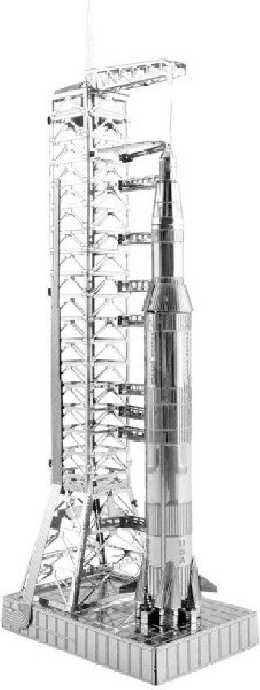 Metal Earth 3D kovový model Apollo Saturn V s rampou - neuveden