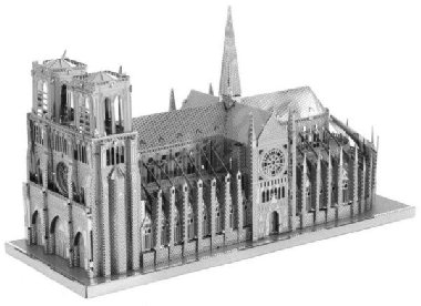 Metal Earth 3D kovový model Katedrála Notre-Dame (ICONX) - neuveden