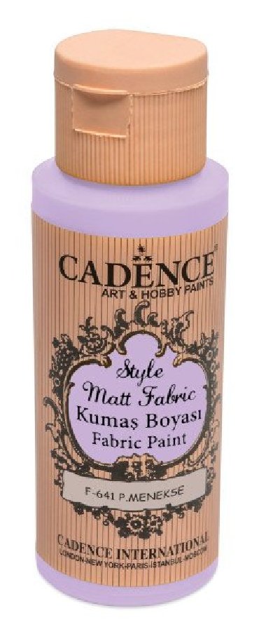 Cadence Klasick textiln barva Style Matt Fabric 50 ml - fialov lila - neuveden