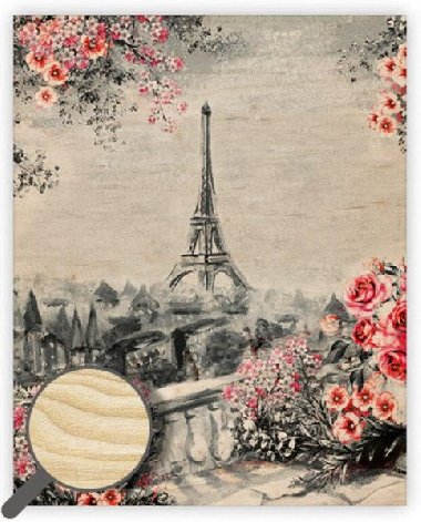 Obraz dřevěný: Eiffel Tower II., 240x300 - neuveden