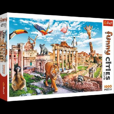 Puzzle Legrační města - Divoký Řím/Funny Cities, 1000 dílků - neuveden