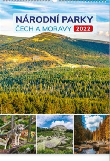 Kalend 2022 nstnn: Nrodn parky ech a Moravy, 33  46 cm - Presco