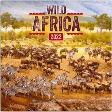 Kalend 2022 poznmkov: Divok Afrika, 30  30 cm - Presco