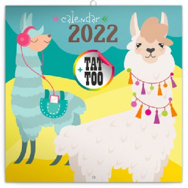 Kalend 2022 poznmkov: astn lamy, 30  30 cm - Presco