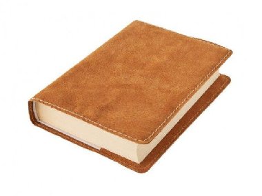 Kožený obal na knihu KLASIK M 22,7 x 36,3 cm - kůže medová semiš - neuveden