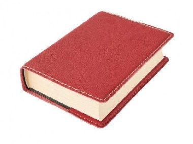 Kožený obal na knihu KLASIK M 22,7 x 36,3 cm - kůže červená - neuveden