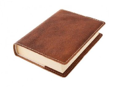 Kožený obal na knihu KLASIK M 22,7 x 36,3 cm - kůže měděná - neuveden