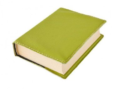 Kožený obal na knihu KLASIK M 22,7 x 36,3 cm - kůže zelená - neuveden