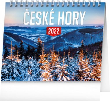 Kalend 2022 stoln: esk hory, 16,5  13 cm - Presco