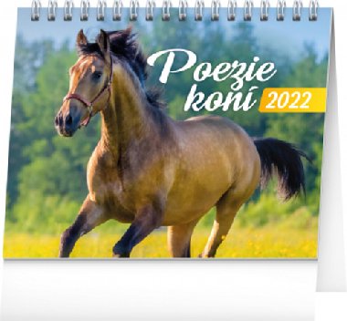 Kalend 2022 stoln: Poezie kon, 16,5  13 cm - Presco