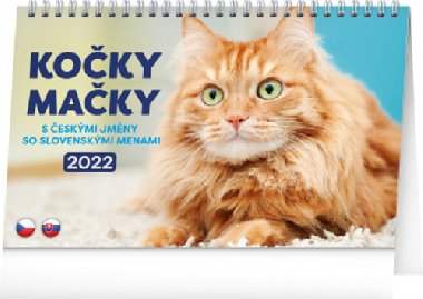 Kalend 2022 stoln: Koky - Maky CZ/SK, 23,1  14,5 cm - Presco