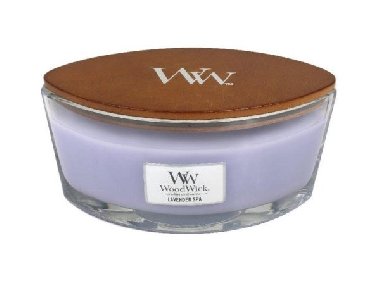 WoodWick Lavender Spa svíčka loď 453,6g - neuveden