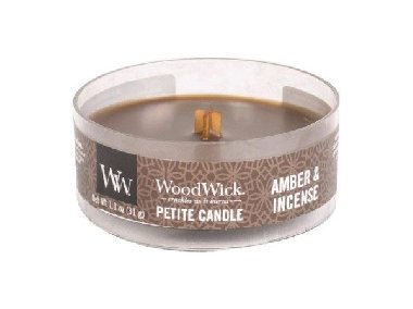 WoodWick Amber & incense svka petite 31g - neuveden